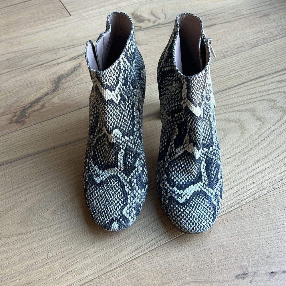 Loeffler Randall Greer Python Booties In Size 5.5 - image 4